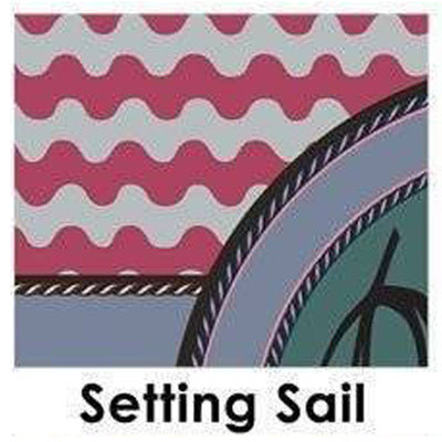 Nautical Monogrammed Square Spun Polyester Pillow