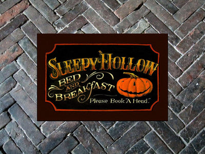 Sleepy Hollow Halloween Door Mat