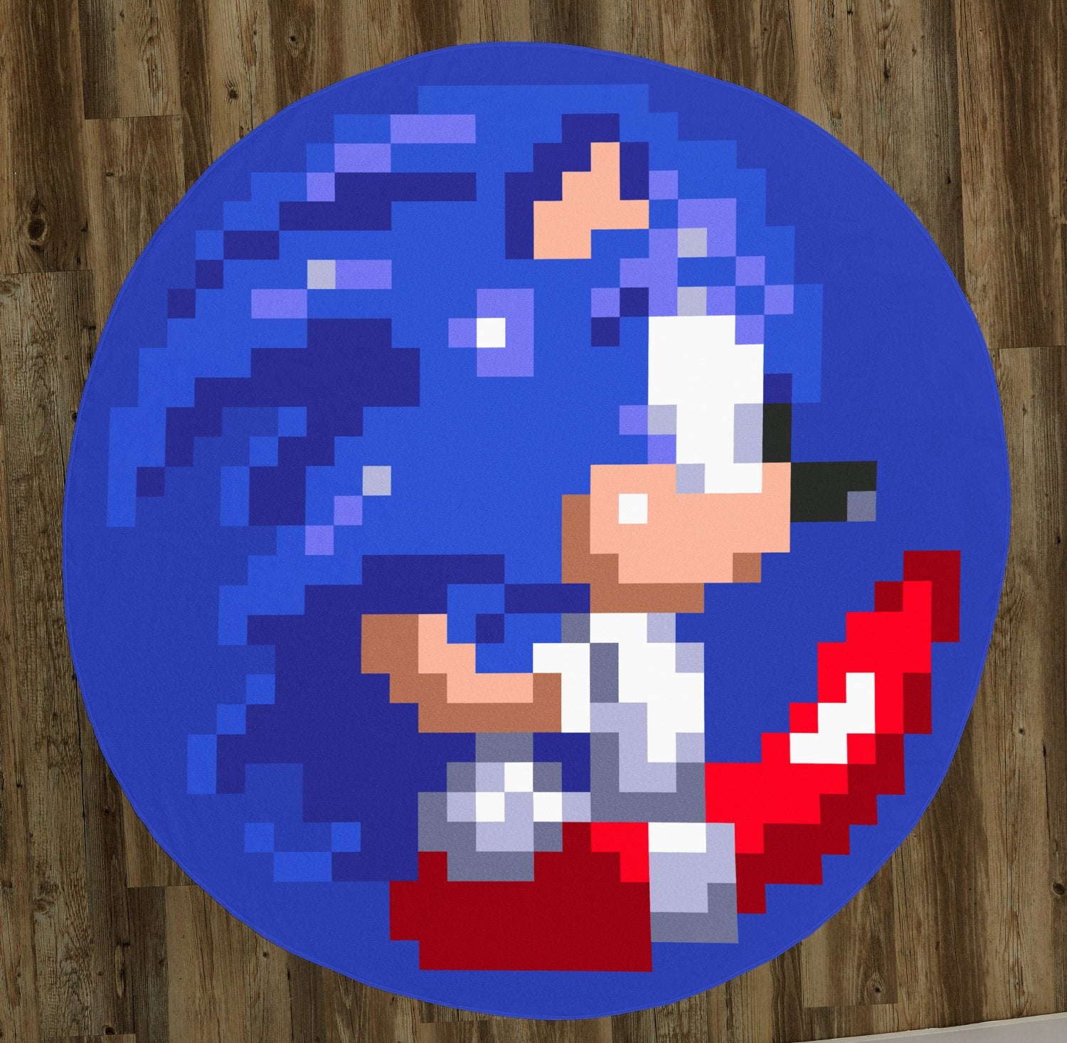 Sonic 3 & Knuckles (Genesis), Rolling Sonic 60" Round Microfiber Beach Towel