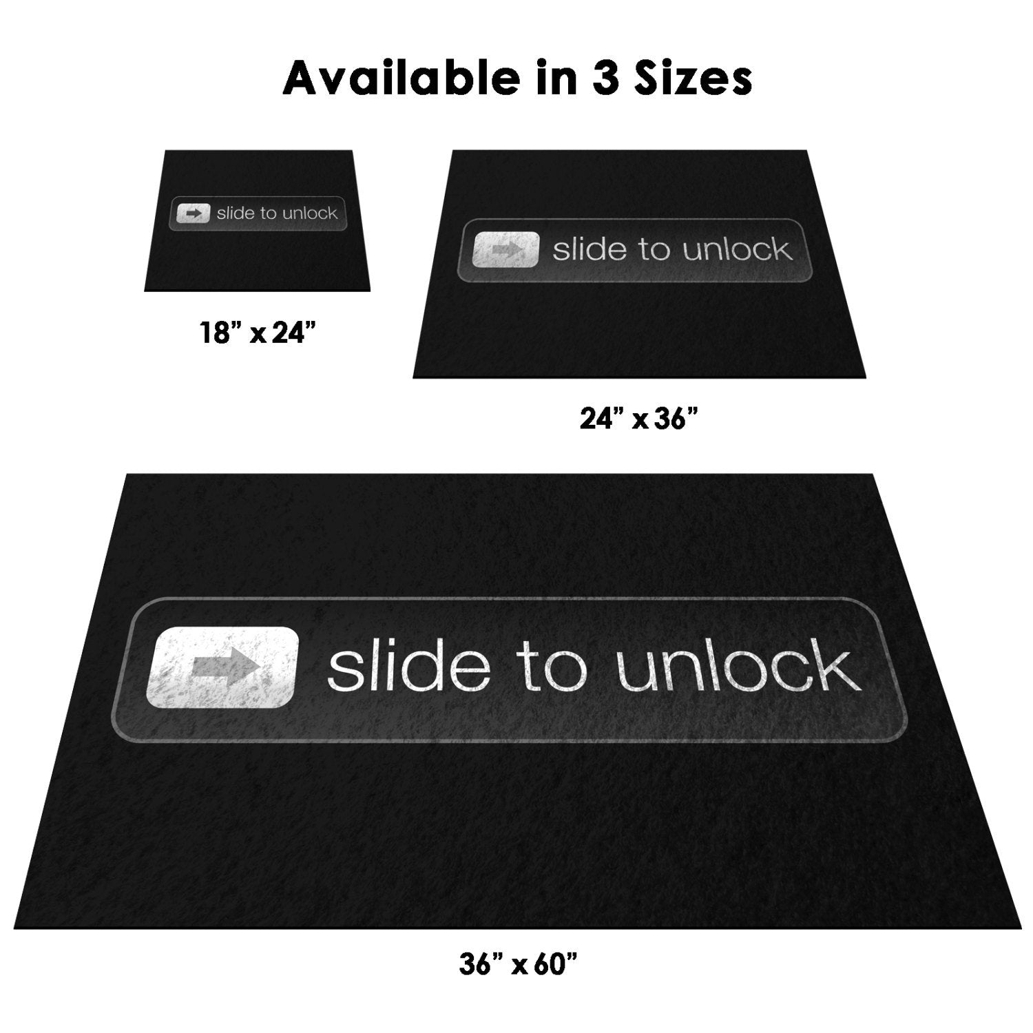 Slide To Unlock Door & Floor Mat
