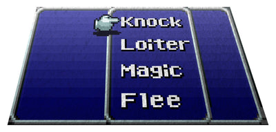 Retro RPG Menu 36" x 60" Doormat Welcome Floormat