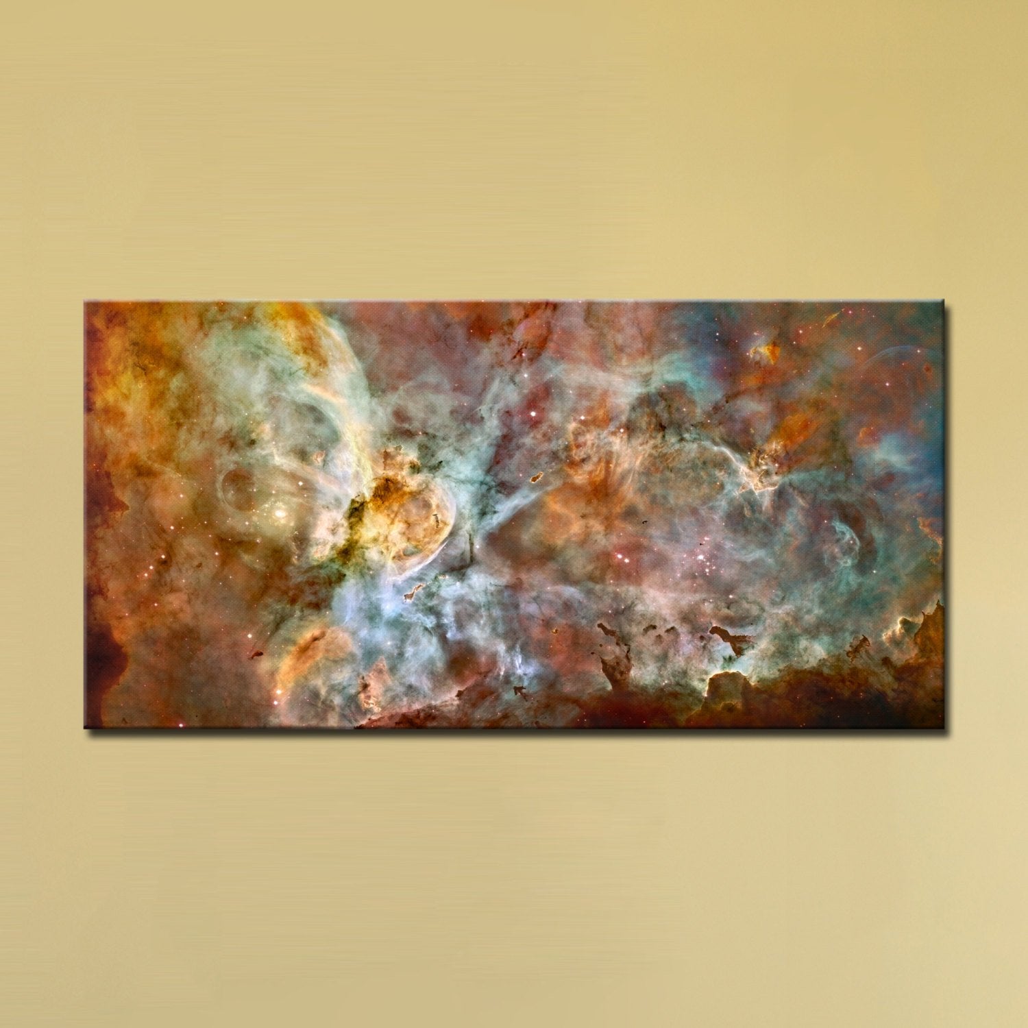 The Carina Nebula, Star Birth in the Extreme (Color) (24" x 36") - Canvas Wrap Print