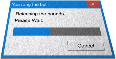 You Rang the Bell, Pop Up Message 24" x 36" Doormat Welcome Floormat