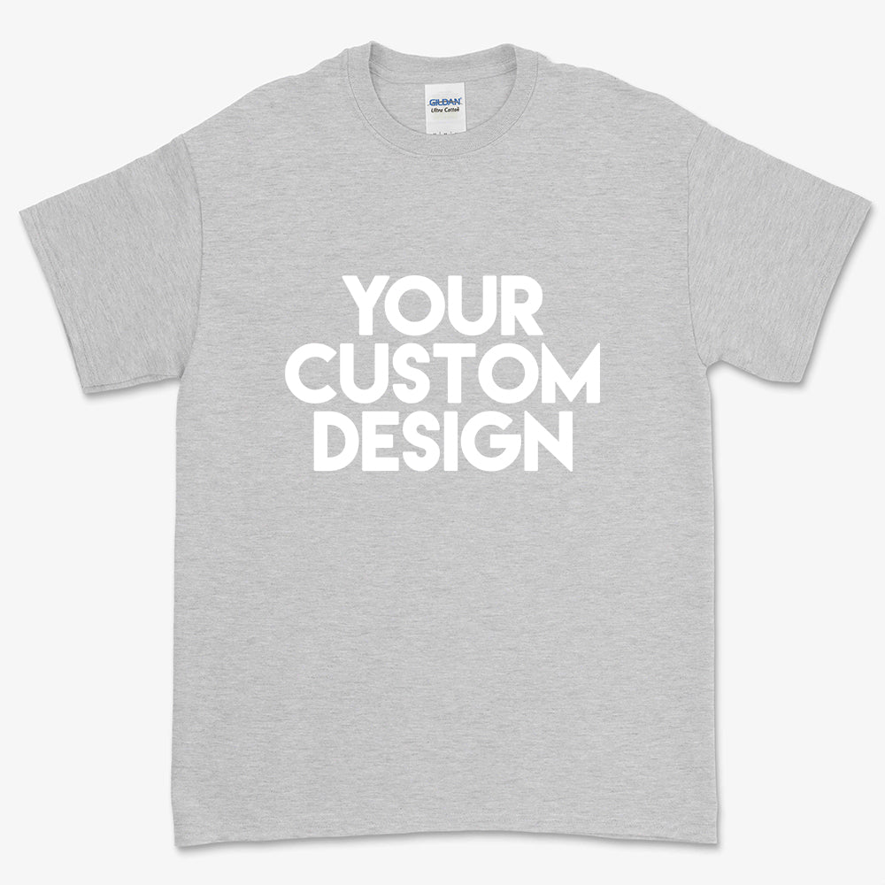 Custom 5XL T-Shirt (Gildan 2000 Ash)