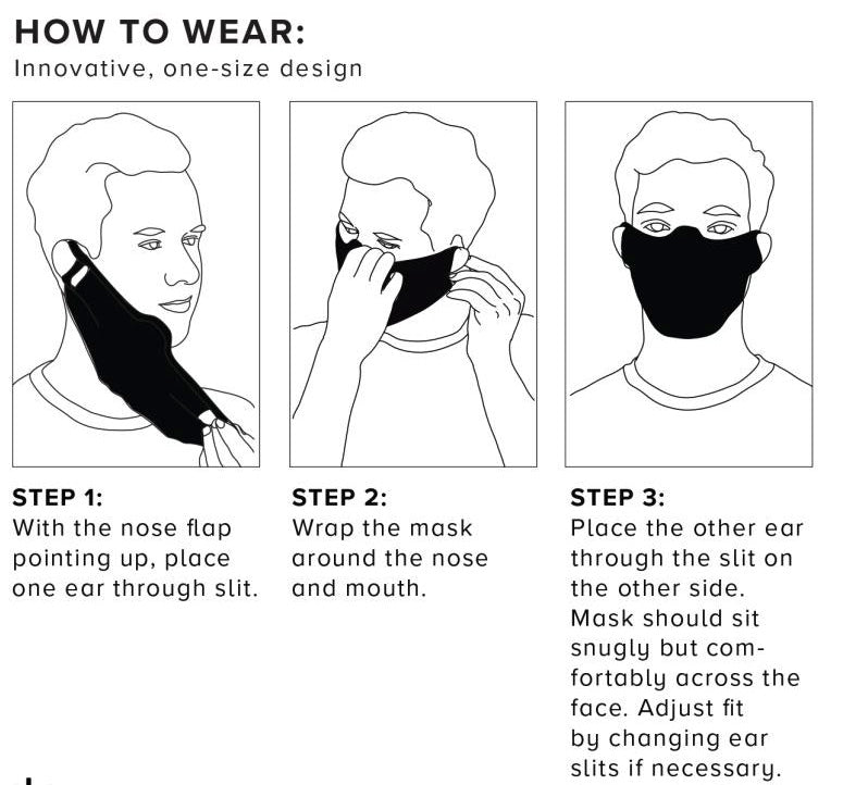 DAILY FACE COVER - Black - One Size - Pack of 120 ($2.00/unit)