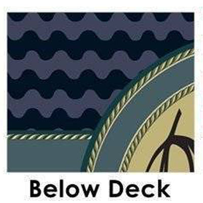 Nautical Monogrammed Square Spun Polyester Pillow