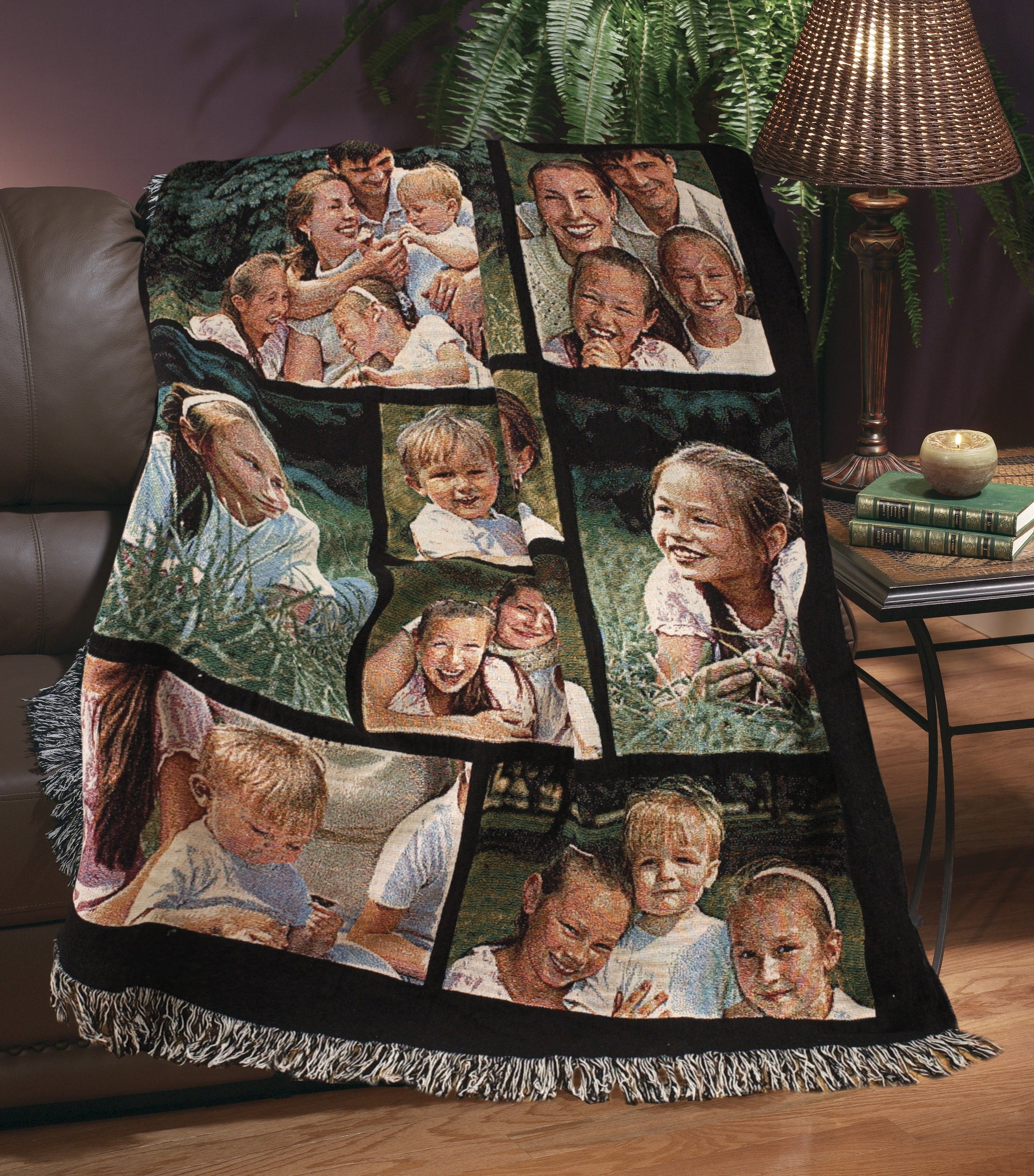 2000px x 2274px - Jacquard Woven Collage Blanket - 60\