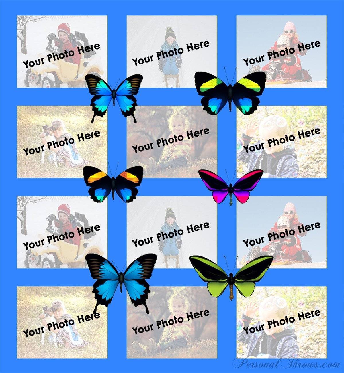 Butterfly Collage Throw