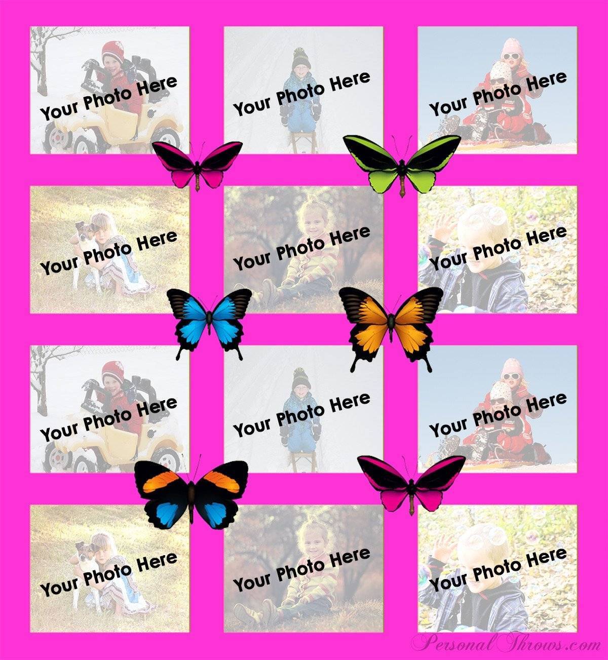 Butterfly Collage Throw