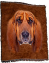 Designer Gifts - Basset Hound Face Throw Blanket