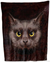 Designer Gifts - Black Cat Face Throw Blanket