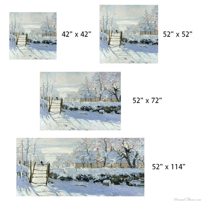 Holiday Gifts,Photo Home & Office - Claude Monet's "The Magpie", Linen Table Cloth