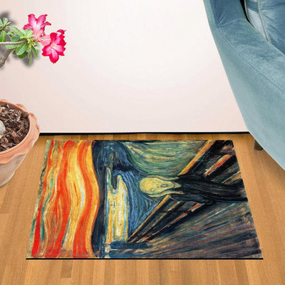 The Scream by Edvard Munch Doormat (24" x 36")