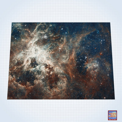 Galaxy, 30 Doradus - #GM100 - 60" x 80" (4&#39; x 6&#39; plus) Fleece Table Top Gaming Mat