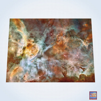 Galaxy, Carina Nebula Star Birth in the Extreme - #GM101 - 60" x 80" (4&#39; x 6&#39; plus) Fleece Table Top Gaming Mat