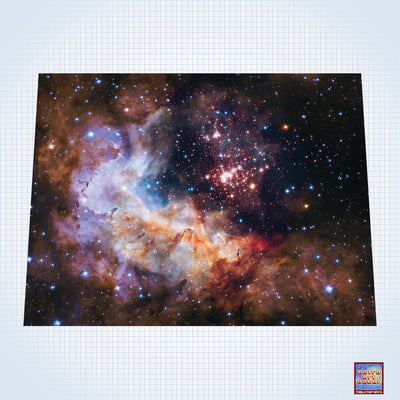 Galaxy, Celestial Fireworks - #GM102 - 60" x 80" (4&#39; x 6&#39; plus) Fleece Table Top Gaming Mat