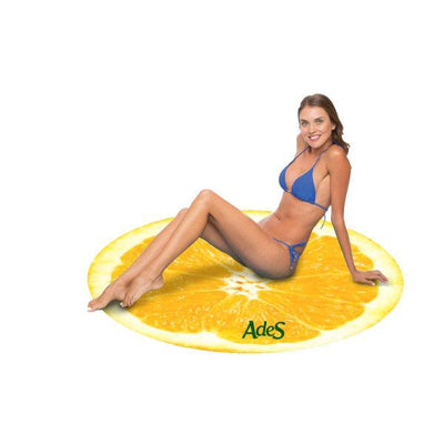 Orange Slice 60" Round Microfiber Beach Towel