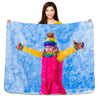 Personalized 60" x 50" Photo / Image Sherpa Throw Blanket