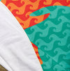 Dolphin Wave Pattern 60" Round Microfiber Beach Towel