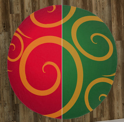 Christmas Ornament (Available in Red & Green) 60" Round Microfiber Beach Towel