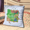 Legend of Zelda: A Link to the Past, Map of Hyrule, Spun Polyester Pillow