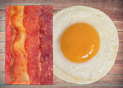 Bacon & Egg Breakfast Combo Beach Towel Set