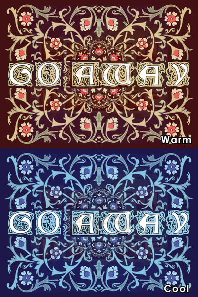 "Go Away" Area Rug / Doormat / Bathmat