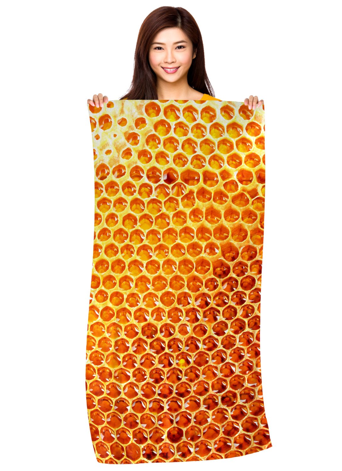 Sweet Honeycomb - Microfiber Beach Towel