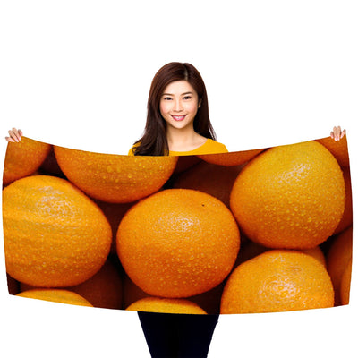 Oranges - 30" x 60" Microfiber Beach Towel