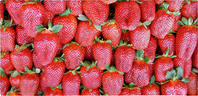 Strawberries - 30" x 60" Microfiber Beach Towel