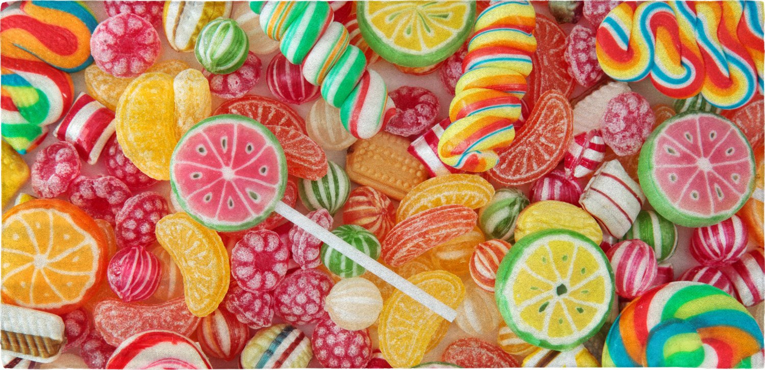 Candy Candy Everywhere - 30" x 60" Microfiber Beach Towel
