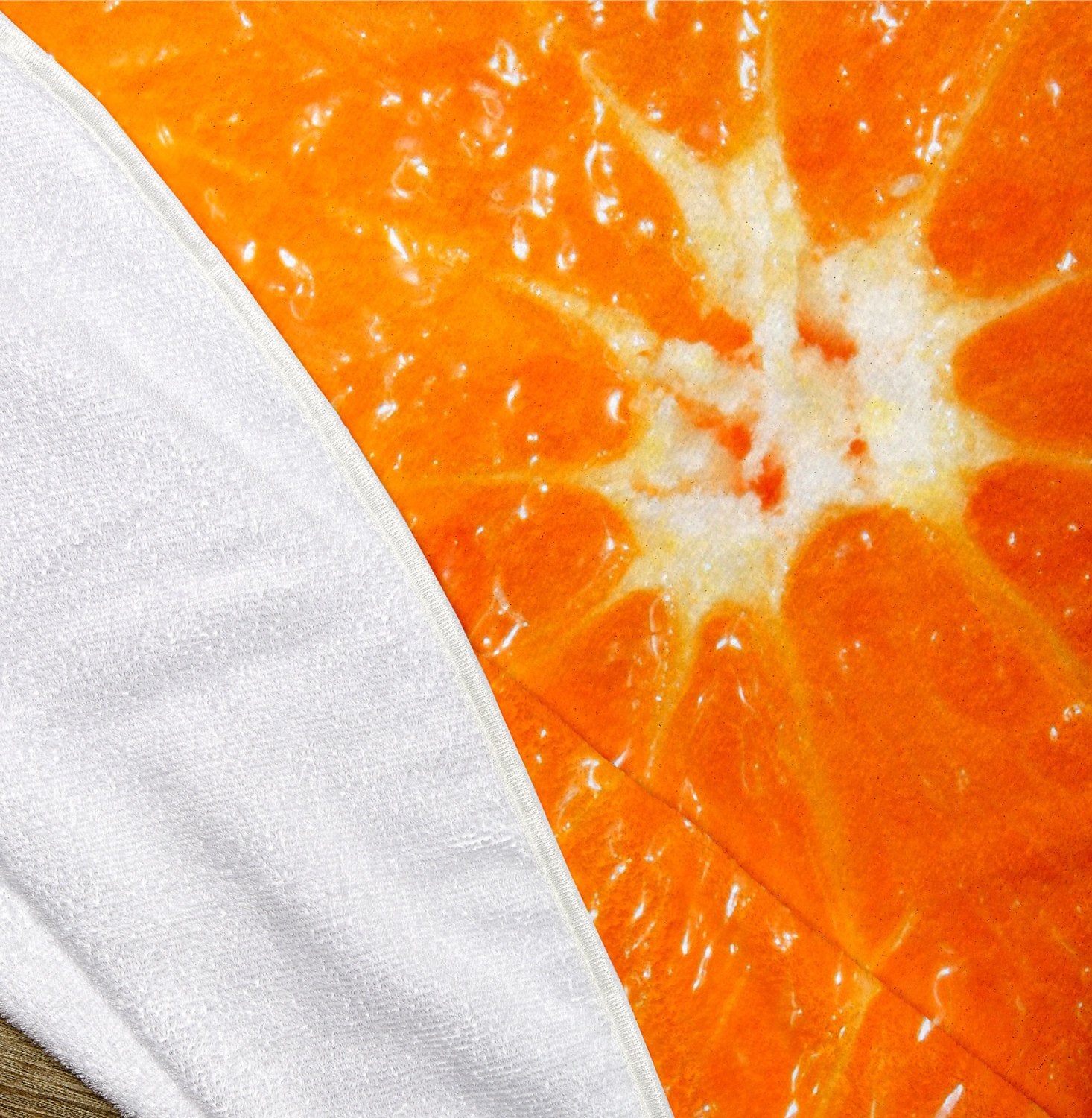 Orange Slice 60" Round Microfiber Beach Towel