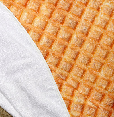 Waffle Cone 60" Round Microfiber Beach Towel