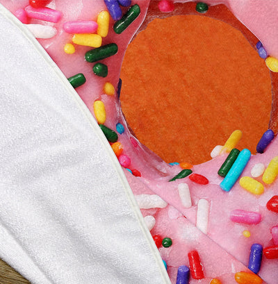 Donut with Sprinkles 60" Round Microfiber Beach Towel