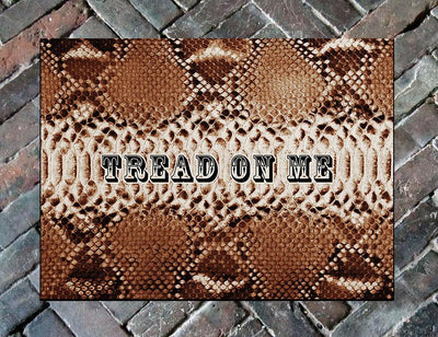 Tread On Me Welcome Mat, 24"x 36"Doormat Floormat