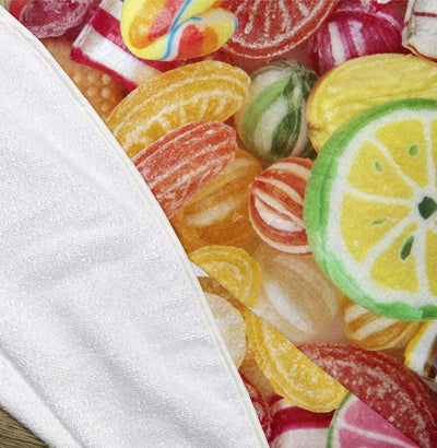 Candy Candy Everywhere 60" Round Microfiber Beach Towel