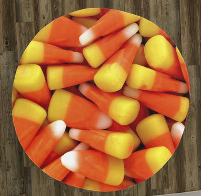 Candy Corn 60" Round Microfiber Beach Towel