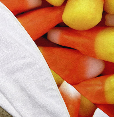 Candy Corn 60" Round Microfiber Beach Towel