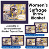 Women&#39;s Suffrage Historic Feminist Women&#39;s March - Throw Blanket / Tapestry Wall Hanging