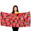 Strawberries - 30" x 60" Microfiber Beach Towel