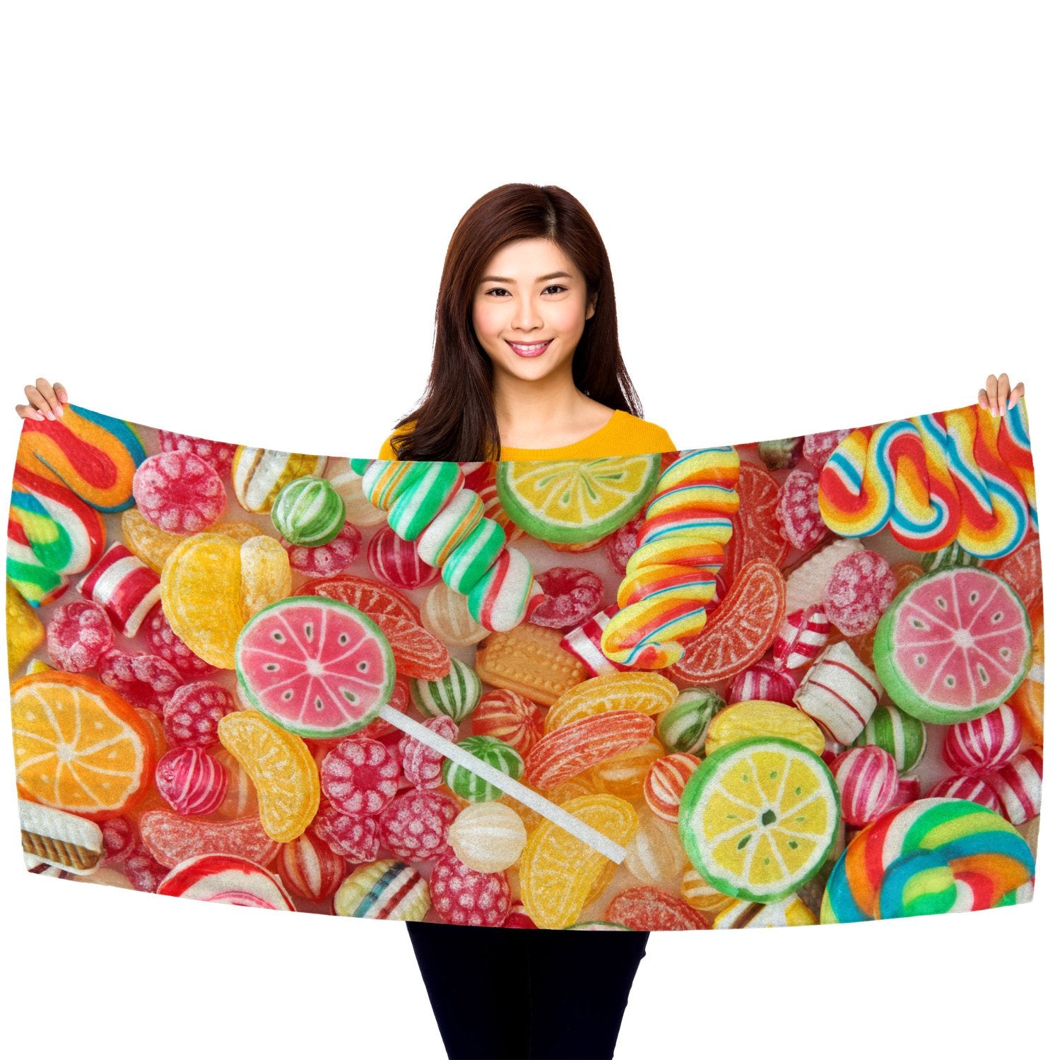 Candy Candy Everywhere - 30" x 60" Microfiber Beach Towel