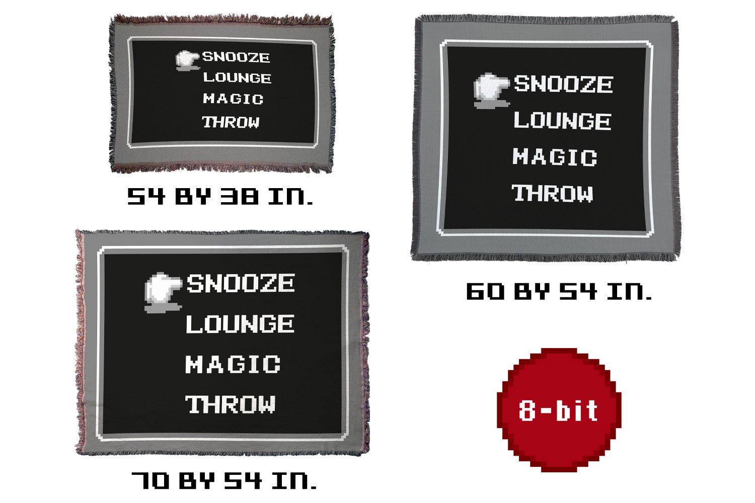 Retro RPG Menu HD Woven Throw Blanket / Tapestry Wall Hanging