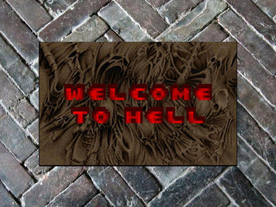 DOOM "Welcome to Hell" Doormat Floormat