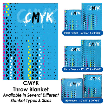 CMYK - Throw Blanket / Tapestry Wall Hanging