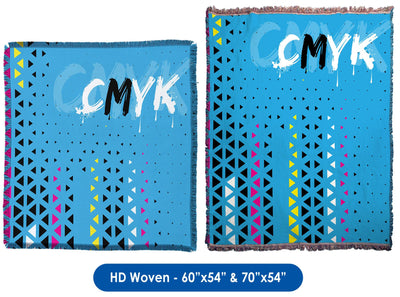 CMYK - Throw Blanket / Tapestry Wall Hanging