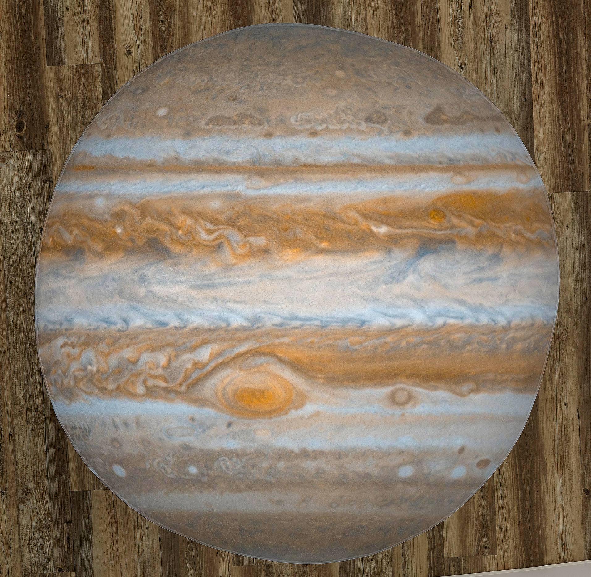 The Planet Jupiter 60" Round Microfiber Beach Towel