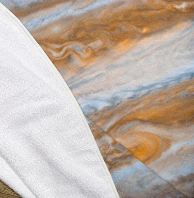 The Planet Jupiter 60" Round Microfiber Beach Towel