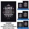 Gamer - Throw Blanket / Tapestry Wall Hanging