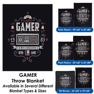 Gamer - Throw Blanket / Tapestry Wall Hanging