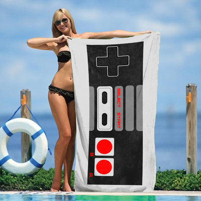NES Controller Beach Towel